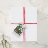 ÉTIQUETTES-CADEAU CADEAU NOËL OISEAUX DE NEIGE (Avec de la ficelle)