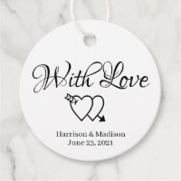 Cadeau personnalisé noir blanc coeurs cadeau Maria