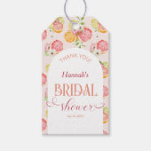 Étiquettes-cadeau Cadeau pour la fête prénuptiale d'été Main Squeeze (Devant)