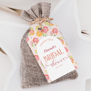 Étiquettes-cadeau Cadeau pour la fête prénuptiale d'été Main Squeeze