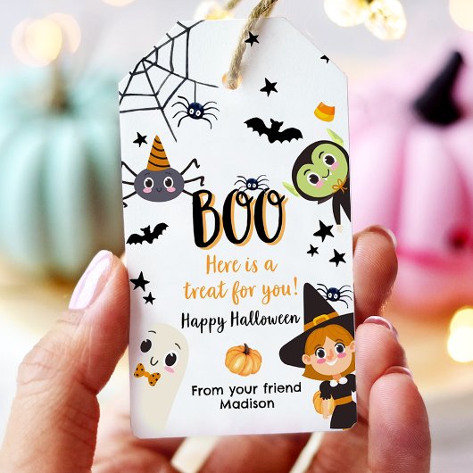 Étiquettes-cadeau Cadeau pour vous, joyeux Halloween, costumes d'enf