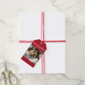 Étiquettes-cadeau Cadeau romantique personnalisé avec photo et texte (Avec de la ficelle)