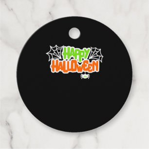 Étiquettes Cadeau Cadeau Spider Happy Halloween coloré mignon arai