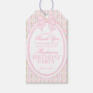 Étiquettes-cadeau Cadeaux de fête d'anniversaire floraux fantaisie v