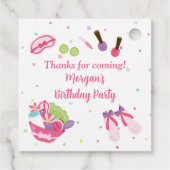 Étiquettes Cadeau Cadeaux de fête d'anniversaire Spa (Dos)