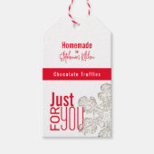 Étiquettes-cadeau Cadeaux de la cuisine Flocon de neige moderne (Devant)