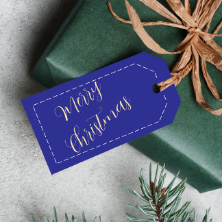 Étiquettes-cadeau Cadeaux de Noël Joyeux Nom Personnalisé Minimalist