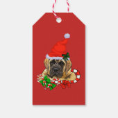 Étiquettes-cadeau Cadeaux de Noël Mastiff anglais (Dos)