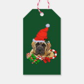 Étiquettes-cadeau Cadeaux de Noël Mastiff anglais (Dos)