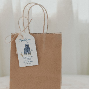 Étiquettes-cadeau Cadeaux de remerciement pour Baby Shower Blue Jean