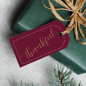 Étiquettes-cadeau Cadeaux Thanksgiving Nom personnalisé Minimaliste