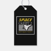 Étiquettes-cadeau Cadet de l'espace, vaisseau spatial, Anniversaire (Devant)