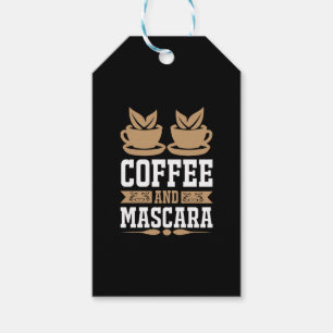 Étiquettes-cadeau Café Art Café Et Mascara