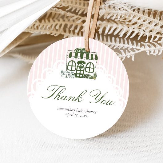 Étiquettes Cadeau Cafe Bebe Baby Shower Café