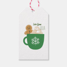 Café de Noël personnalisé Cute Xmas Nom Cadeau