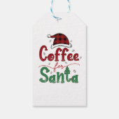 Étiquettes-cadeau Café de Noël pour Père Noël (Dos)
