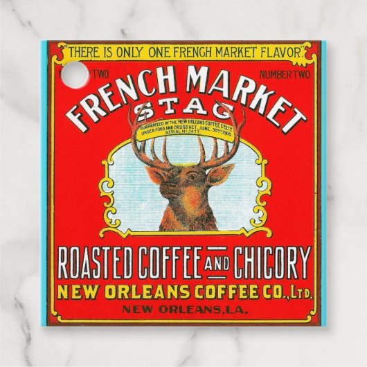 Étiquettes Cadeau Café rôti et chicorée (Devant)