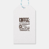 Étiquettes-cadeau "Café : un compagnon" (Dos)