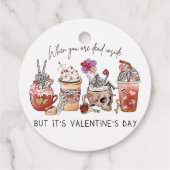 Étiquettes Cadeau Café Valentines | Saint Valentin (Dos)