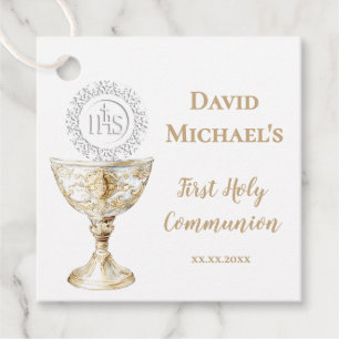 Étiquettes Cadeau Calice Première Sainte Communion