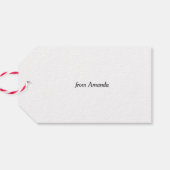 Étiquettes-cadeau Câlins & Baisers | Saint-Valentin Romantique Minim (Dos Horizontal)