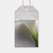 Étiquettes-cadeau Calla lily sur l'ancien script (Dos)