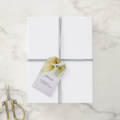 Étiquettes-cadeau Calla lis avec espace texte (Avec de la ficelle)