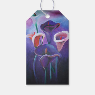 Étiquettes-cadeau Callas Violet Lilac Et Violet Art