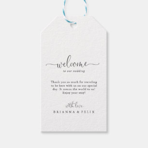 Étiquettes-cadeau Calligraphie Aimer Mariage de script fantaisie Bie