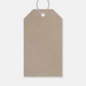 Étiquettes-cadeau Calligraphie délicate | Accueil Mariage Kraft (Dos)