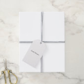 Étiquettes-cadeau Calligraphie Élégant Simple Nom Plain (Avec de la ficelle)