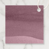 Étiquettes Cadeau Calligraphie Floral Mariage Mauve ID771 (Dos)