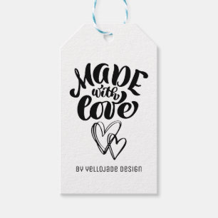 Étiquettes-cadeau Calligraphie minimaliste personnalisable faite ave