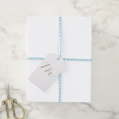 Étiquettes-cadeau Calligraphie Monogramme Unique Moderne Simple (Avec de laficelle)