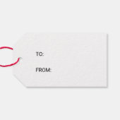 Étiquettes-cadeau Calligraphie noir et blanc simple Nom de Noël (Dos (Horizontal))