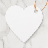 Étiquettes Cadeau Calligraphie S'more Amour Mariage Coeur En Forme (Dos)