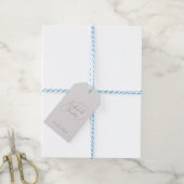 Étiquettes-cadeau Calligraphie tendance monogramme de script classiq (Avec de laficelle)