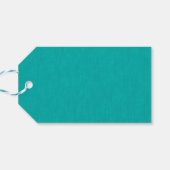 Étiquettes-cadeau Calme & simple Fond texturé turquoise (Dos Horizontal)