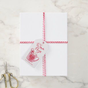 Étiquettes-cadeau Calories de Noël d'étiquette de chocolat chaud