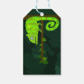 Étiquettes-cadeau Caméléon vert mignon (Dos)