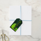 Étiquettes-cadeau Caméléon vert mignon (With Twine)