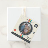 Étiquettes Cadeau Caméra instantanée Couple Photo Mariage unique (En situation)