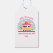 Étiquettes-cadeau Camion Crème de glace Salle de classe rose Valenti (Devant)