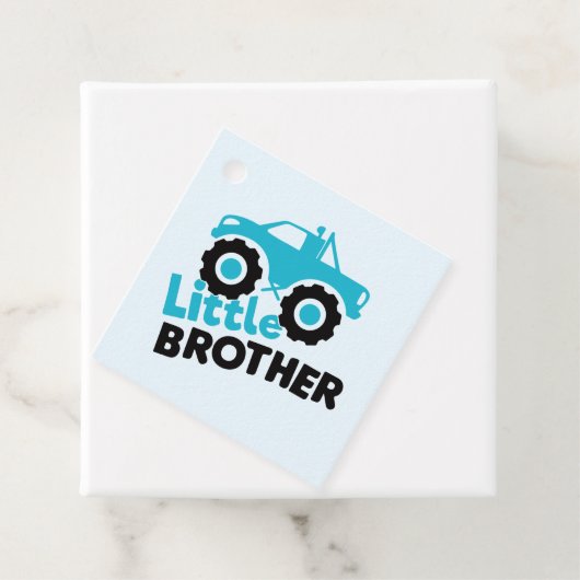 Étiquettes Cadeau Camion Little Brother Monster (En situation)