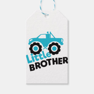 Étiquettes-cadeau Camion Little Brother Monster