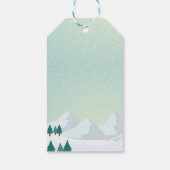 Étiquettes-cadeau Camion Monster de Noël Père Noël (Dos)