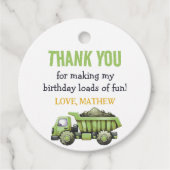 Étiquettes Cadeau Camions & Diggers Construction 1er anniversaire (Devant)