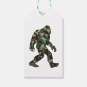 Étiquettes-cadeau Camo Bigfoot Sasquatch (Devant)