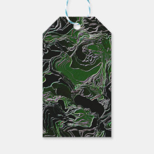 Étiquettes-cadeau Camo Vert  