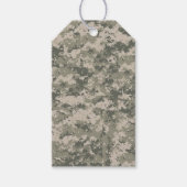 Étiquettes-cadeau Camouflage numérique ACU Camouflage militaire unif (Devant)